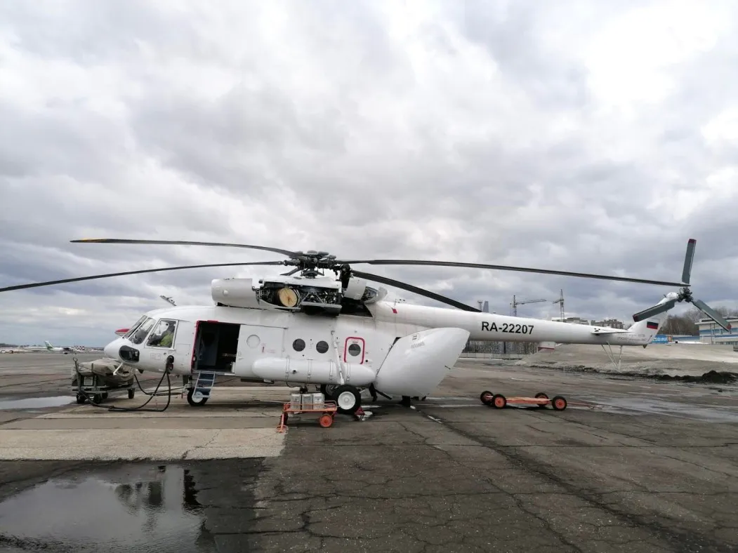 В Республику Коми прибыл новый вертолет Ми-8 МТВ