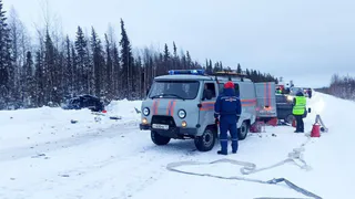 Жесткое ДТП в одном из городов Коми унесло жизни двух человек