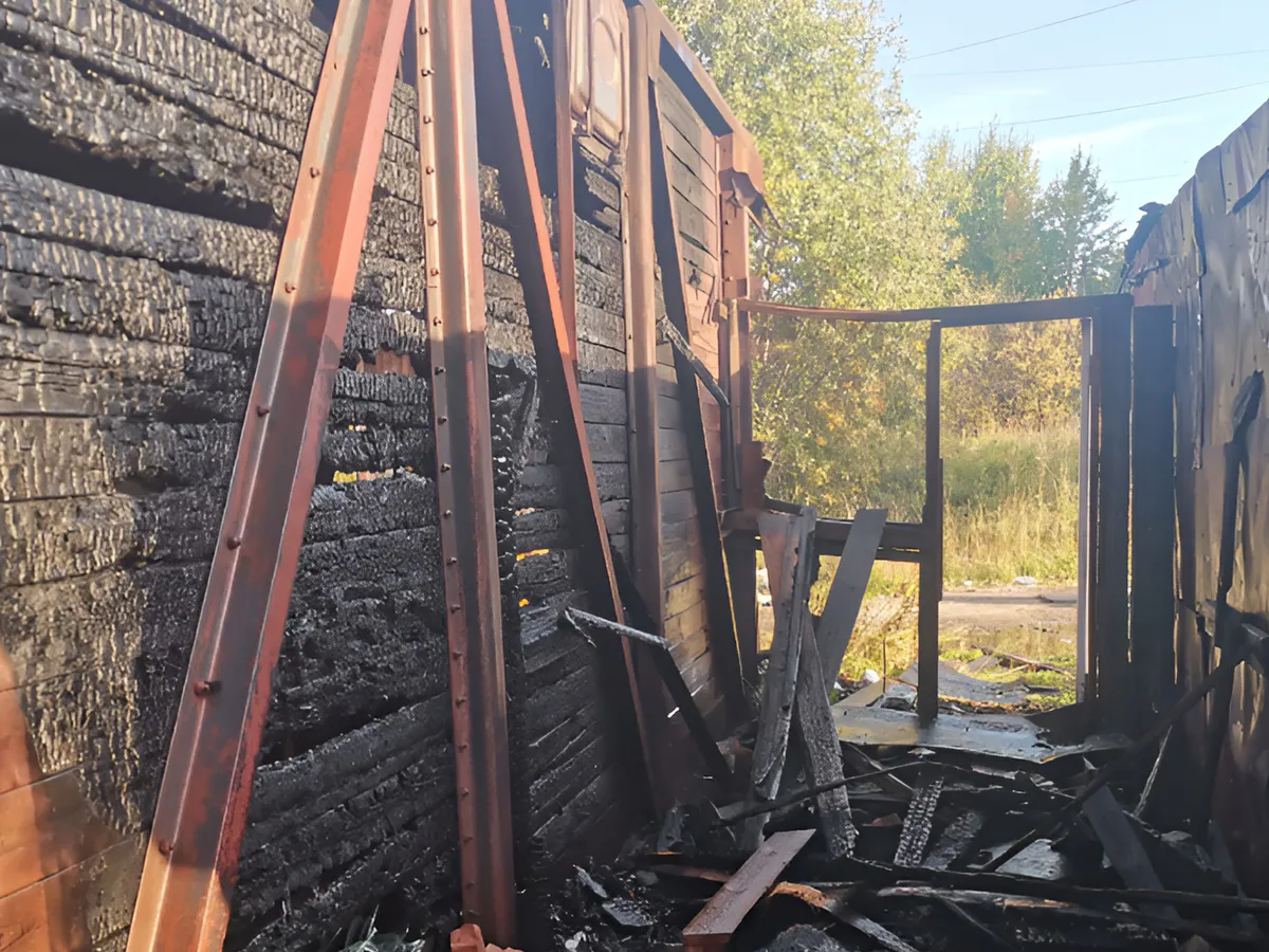 В Коми под Печорой при пожаре в частном доме погиб мужчина