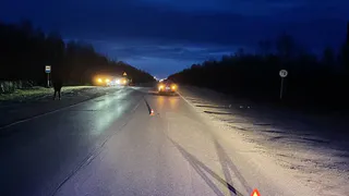 В Коми женщина попала в больницу после наезда «Лады» под Усинском