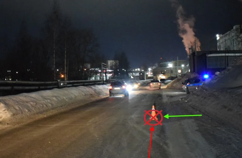 В Коми пешеход нарушил ПДД и попал под колеса авто