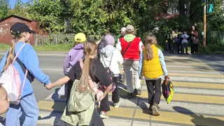 В столице Коми запустили два светофора с кнопкой у школ