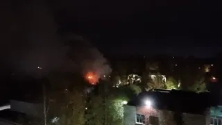 В одном из городов Коми сгорел деревянный ветхий дом