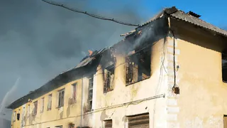 В Заполярье Коми за сутки горели четыре заброшенных здания