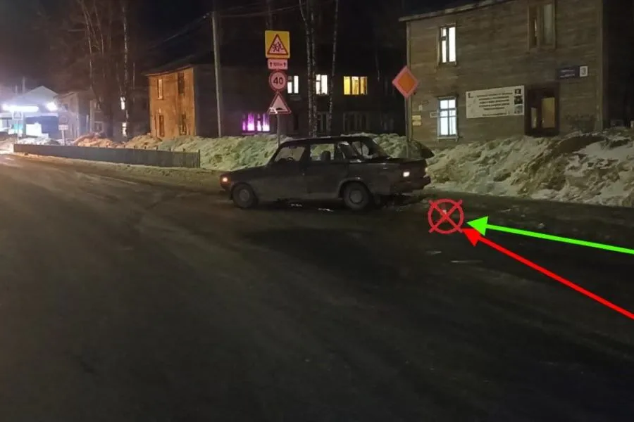 В Коми прогулка по дороге закончилась для женщины тяжелыми травмами