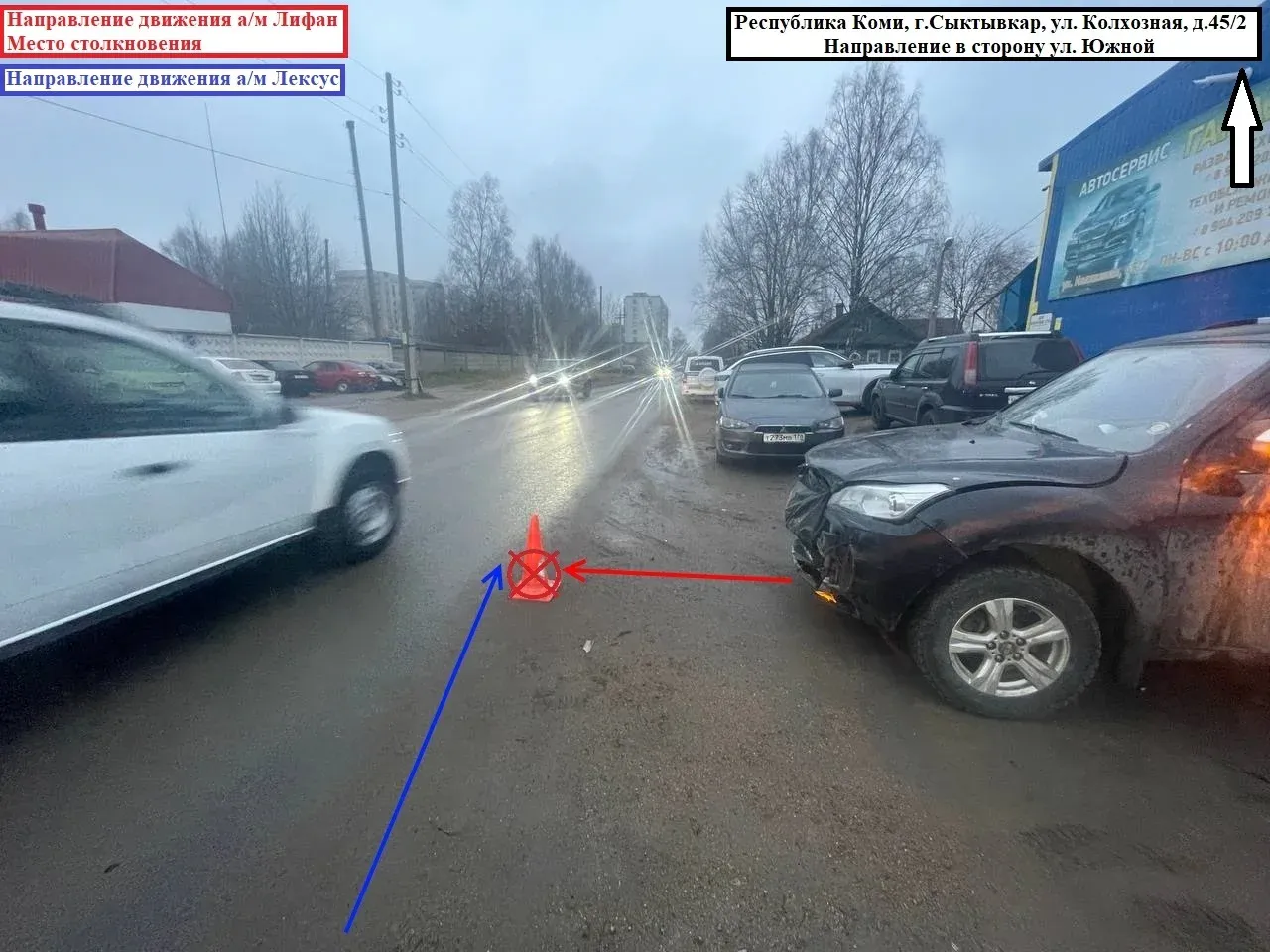 Сыктывкар стал лидером тревожной статистики ГАИ: 5 ДТП с травмированными людьми