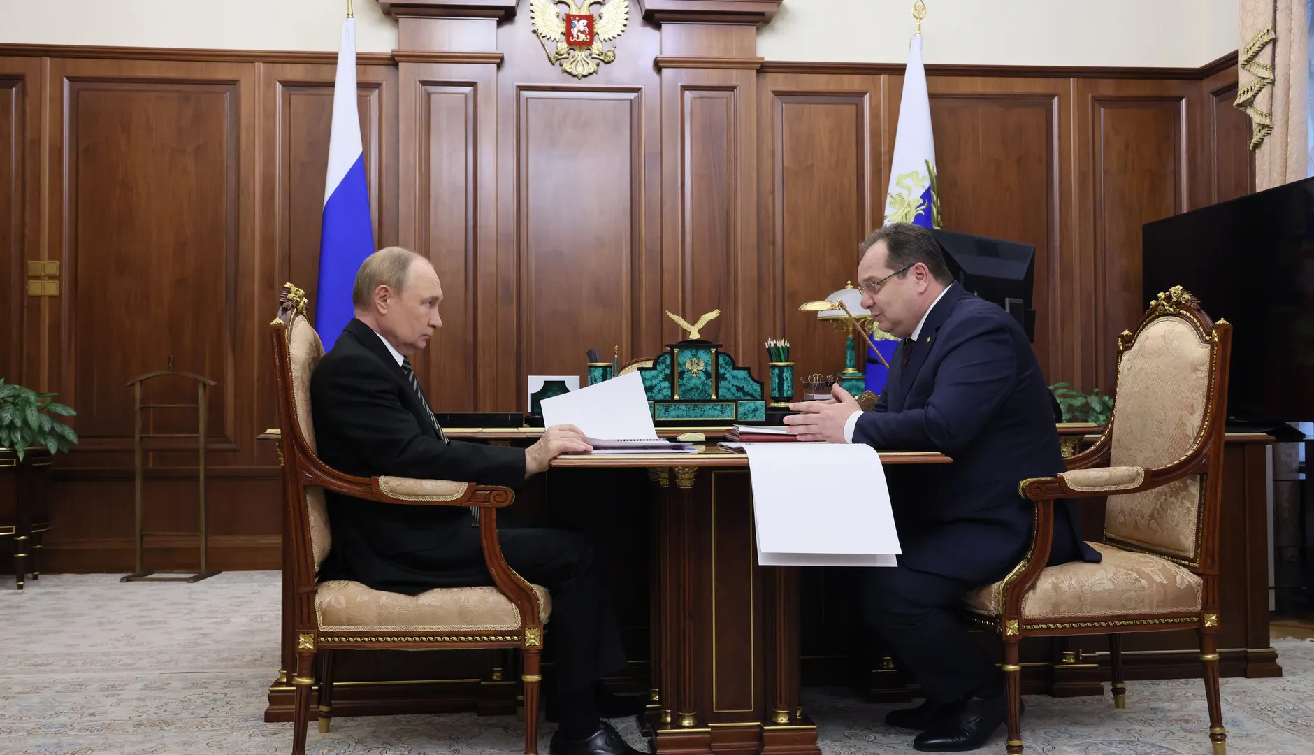 Врио главы Коми принял участие в рабочей встрече с Президентом России