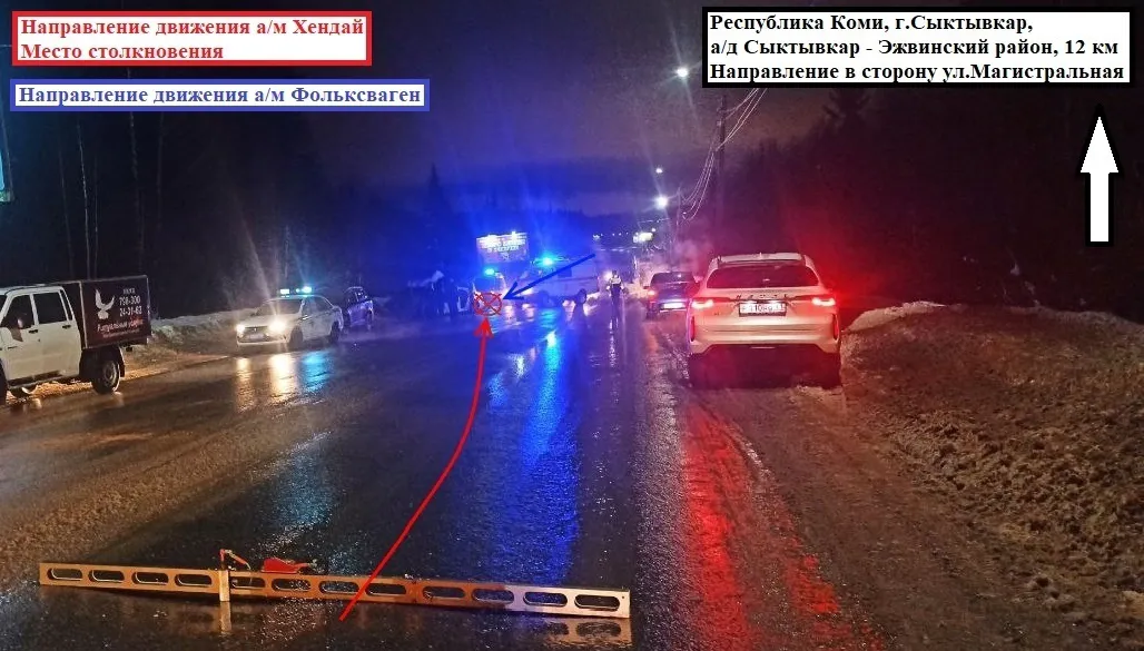 В смертельном ДТП в Сыктывкаре двухлетний ребенок получил ушиб головного мозга