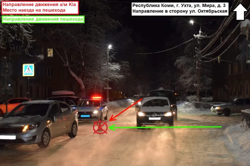 В Ухте водитель Kia Rio сбила 9-летнюю девочку