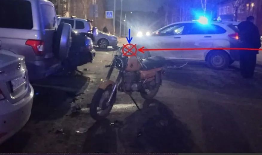 В Коми ДТП с мотоциклистом-подростком закончилось для него больницей