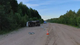 В Коми водитель ВАЗа погиб после опрокидывания автомобиля