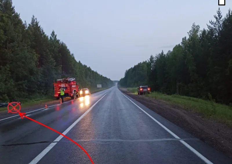 В Коми водитель Chevrolet Cruze опрокинулся в кювете и получил травмы