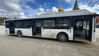 В Коми два человека поломали носы при резком торможении автобуса и съезде в кювет