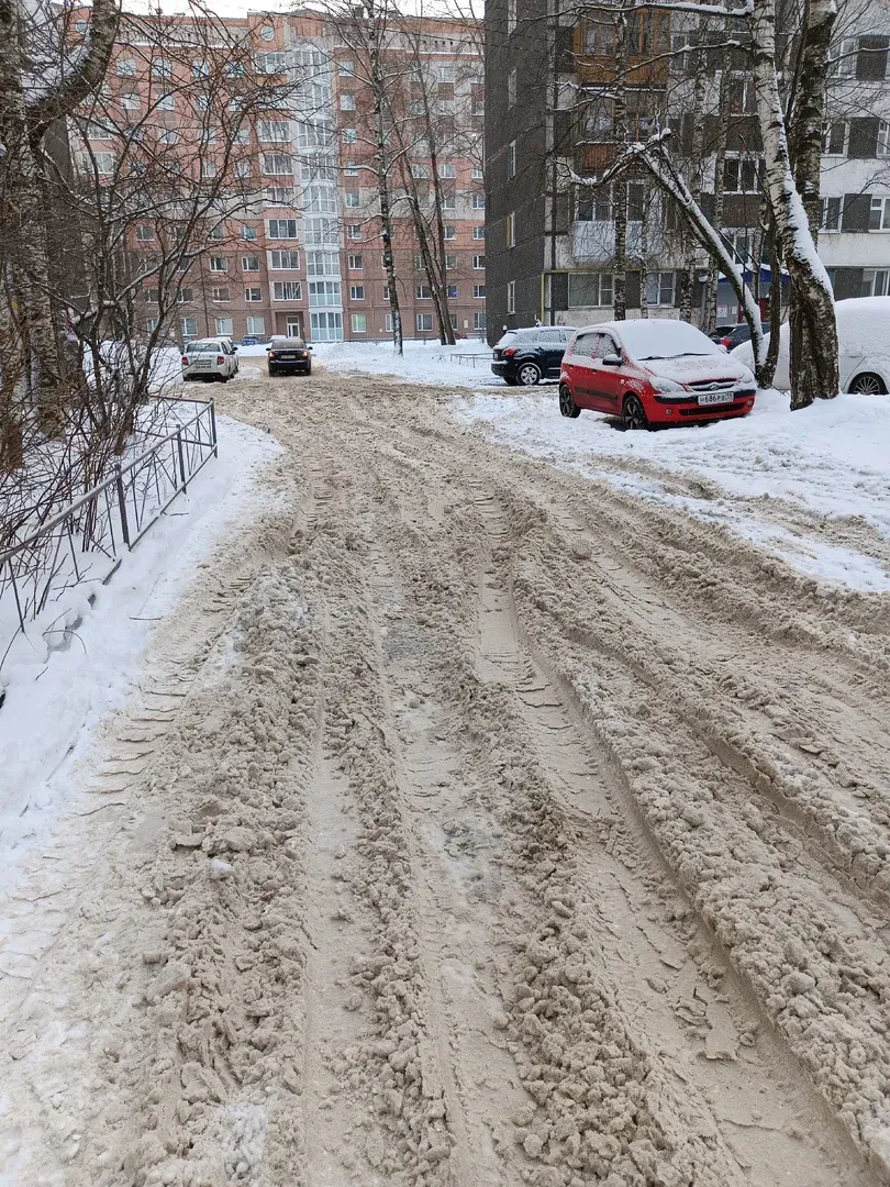 Снежные баррикады на улице Димитрова: пешеходы и водители в отчаянии