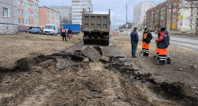 В Коми начались работы по благоустройству территорий в одном городе