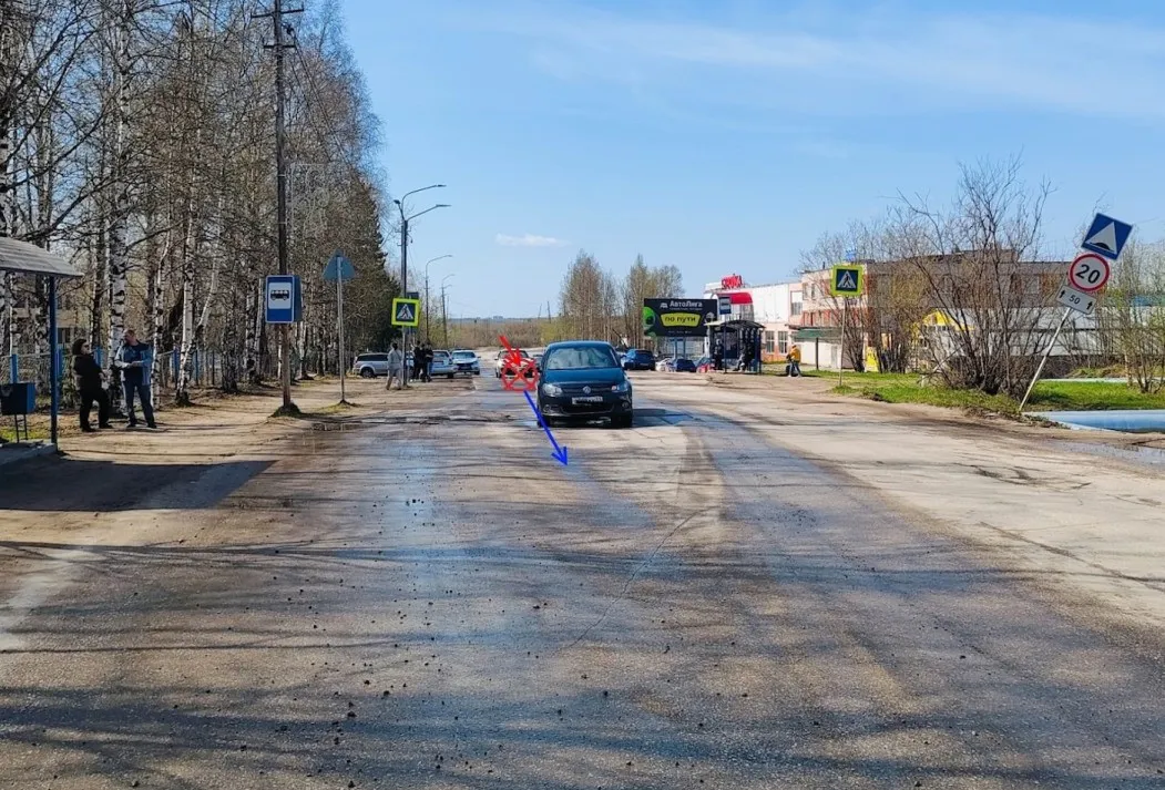 В одном из городов Коми за день произошло два ДТП