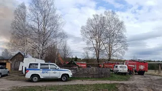 В Коми потушили 300 квадратов сухой травы вдоль дороги Ухта - Ярега
