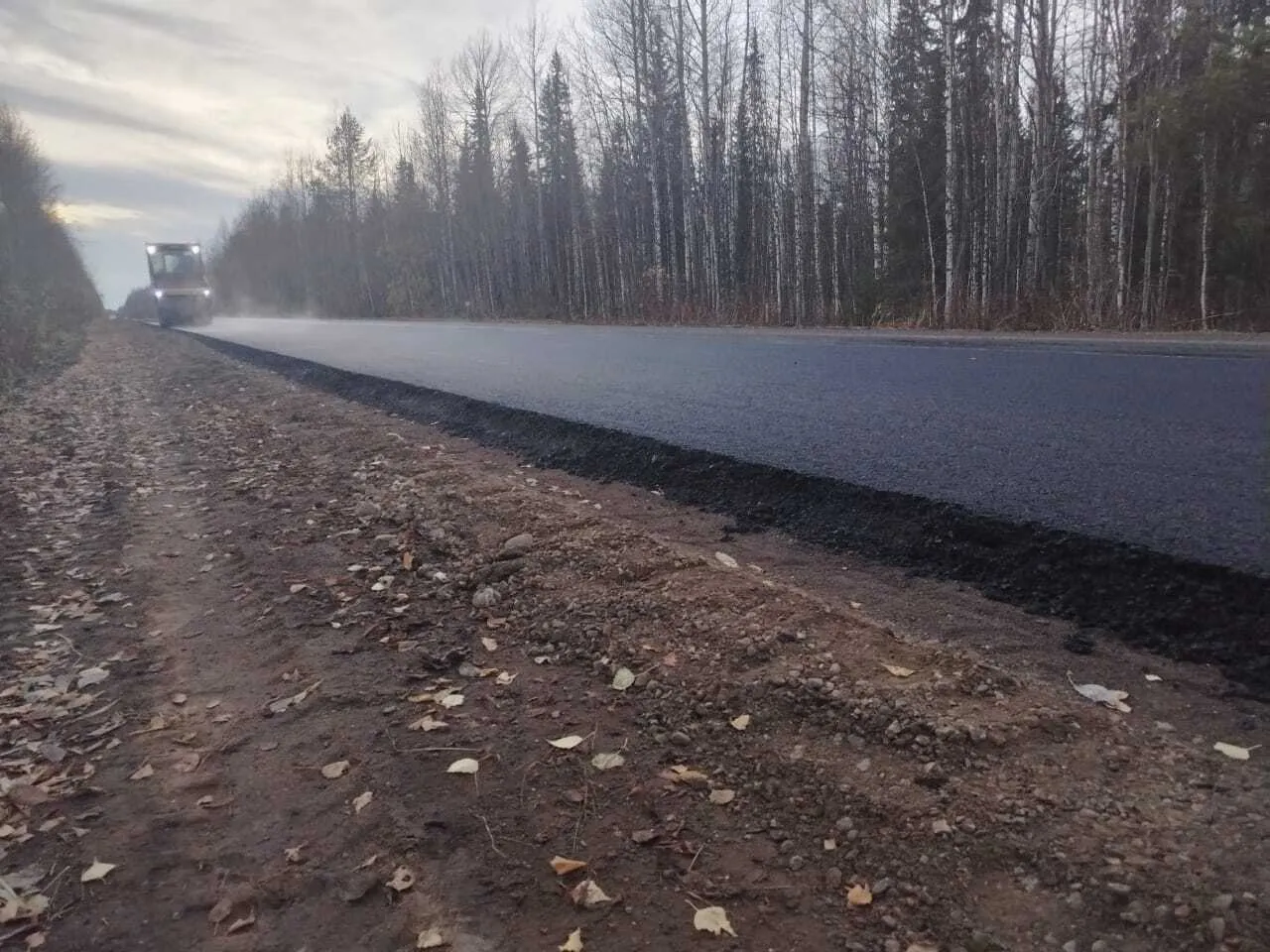 Новость для автомобилистов Коми: открылось движение по обновленному участку трассы Керки – Дутово