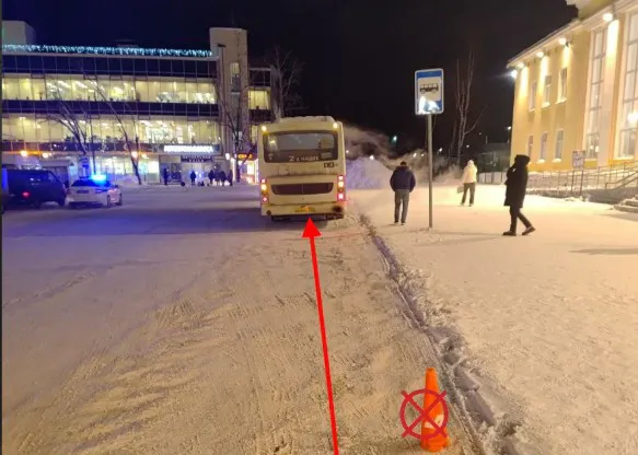 В Сыктывкаре из автобуса на остановке выпала женщина