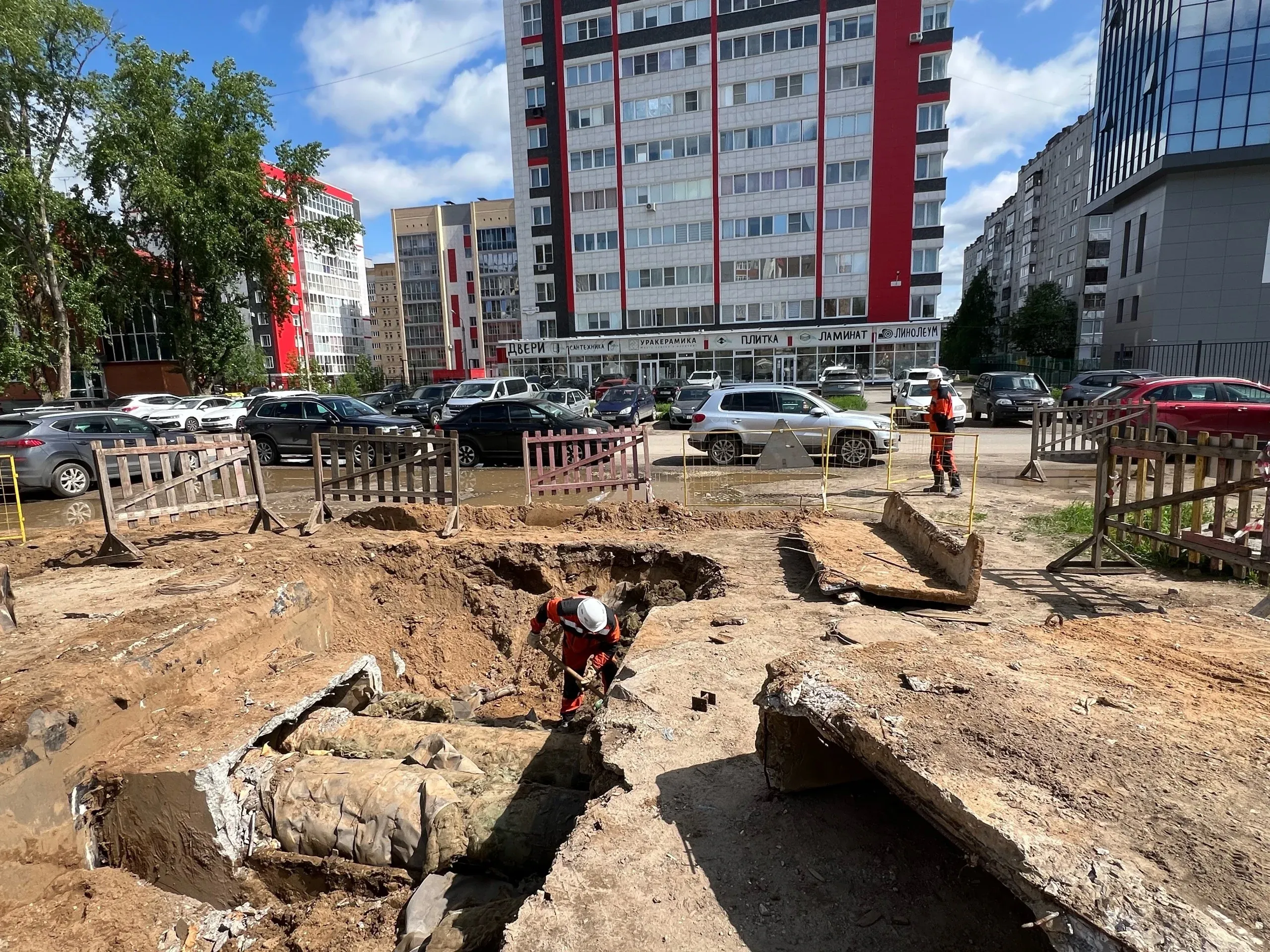 Горожане заметили еще один перекопанный участок в Сыктывкаре