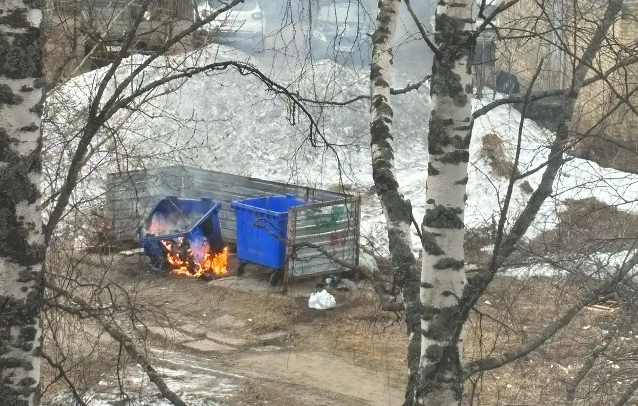 В Коми снова активизировались поджигатели мусорных контейнеров