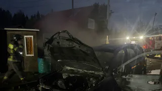 В Коми сгорел автомобиль из-за неисправного электрооборудования
