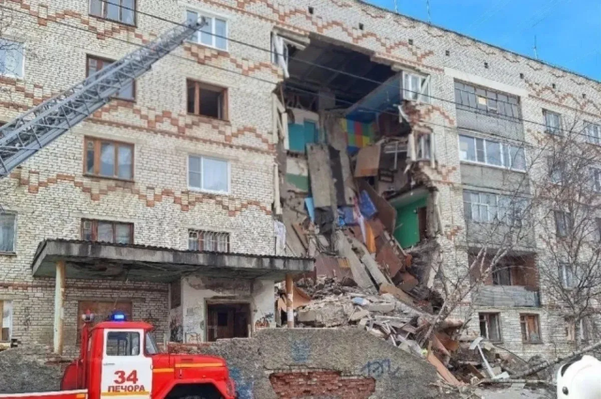 Прокуратура проводит проверку из-за обрушения 5-этажки в Коми