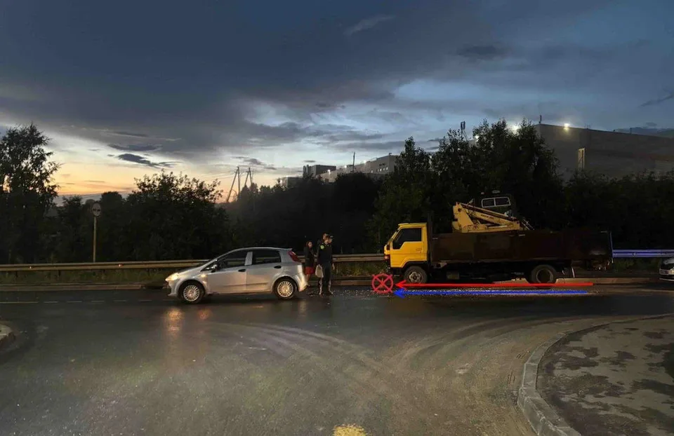 В ДТП с грузовиком и Fiat в Коми получила травмы 31-летняя женщина